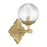 Crystorama Orly 1 Light 7.5" Sconce, Aged Brass/Clear