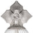 Crystorama Orly 1 Light 7.5" Sconce, Polished Nickel/Clear