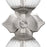 Crystorama Orly 2 Light 7.5" Sconce, Polished Nickel/Clear