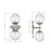 Crystorama Orly 2 Light 7.5" Sconce, Polished Nickel/Clear