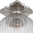 Crystorama Orly 1Lt 10" Semi Flush Mount, Polished Nickel/Clear