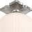 Crystorama Orly 1Lt 10" Semi Flush Mount, Polished Nickel/White