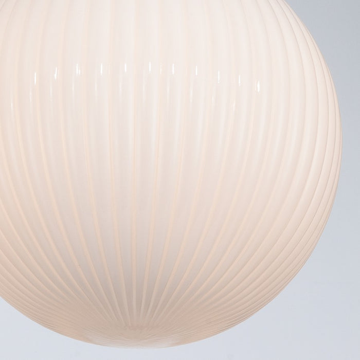 Crystorama Orly 1 Light 14" Pendant, Aged Brass/White