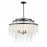 Crystorama Poppy 6 Light Chandelier, Matte Black