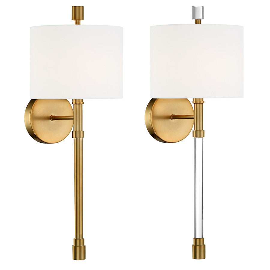 Crystorama Rachel 22.12" 1 Light Wall Sconce