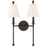 Crystorama Riverdale 2 Light Wall Mount