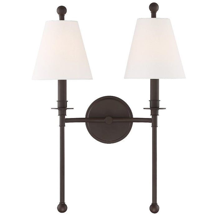Crystorama Riverdale 2 Light Wall Mount