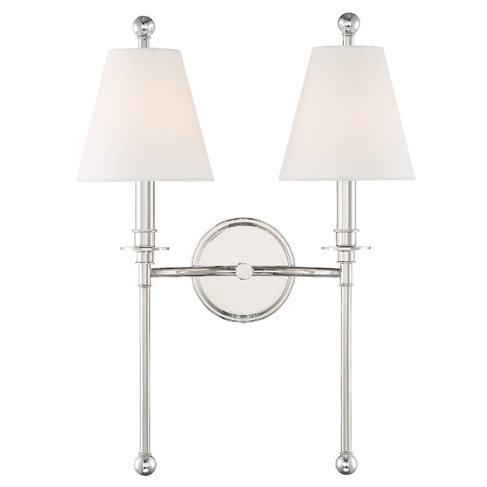 Crystorama Riverdale 2 Light Wall Mount