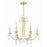 Crystorama Rollins 6 Light Chandelier, Antique Gold