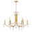 Crystorama Rollins 9 Light Chandelier, Antique Gold