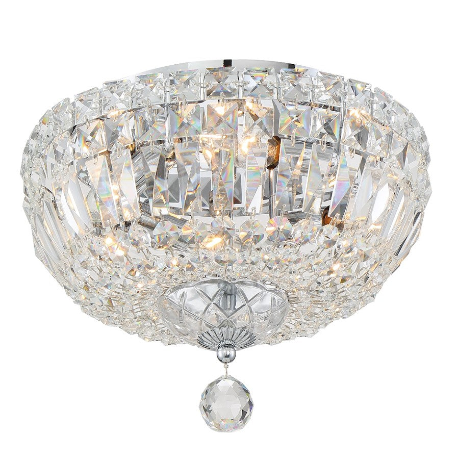 Crystorama Roslyn Ceiling Mount, Chrome