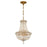 Crystorama Roslyn 5 Light 12" Chandelier, Aged Brass/Clear - ROS-A1006-AG-CL-MWP
