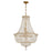 Crystorama Roslyn 9 Light 22" Chandelier, Aged Brass/Clear - ROS-A1009-AG-CL-MWP