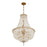 Crystorama Roslyn 9 Light 22" Chandelier, Aged Brass/Clear