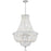 Crystorama Roslyn 9 Light Chandelier, Chrome