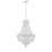 Crystorama Roslyn 9 Light Chandelier, Chrome