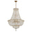 Crystorama Roslyn 15Lt 28" Chandelier, Aged Brass/Clear