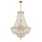 Crystorama Roslyn 15Lt 28" Chandelier, Aged Brass/Clear