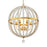 Crystorama Roxy Chandelier, Antique Gold