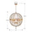 Crystorama Roxy Chandelier, Antique Gold