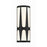 Crystorama Royston 1 Light Sconce, Black/White - ROY-802-BK-LED