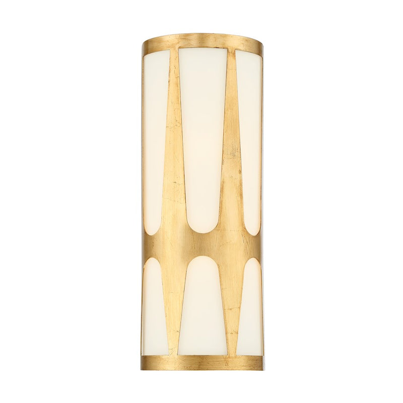 Crystorama Royston 2 Light Wall Sconce, White