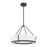 Crystorama Royce 1 Light 24.25" Pendant, Charcoal Bronze/White