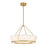Crystorama Royce 1 Light 24.25" Pendant, Luxe Gold/White - RYC-8106-LG