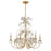 Crystorama Sadie 6 Light Chandelier, Antique Gold