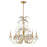 Crystorama Sadie 6 Light Chandelier, Antique Gold