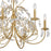 Crystorama Sadie 6 Light Chandelier, Antique Gold