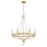 Crystorama Seville 6 Light Chandelier, Aged Brass - SEV-1806-AG