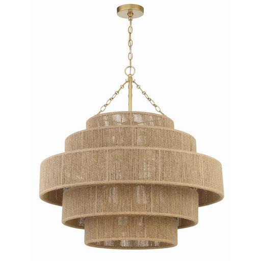 Crystorama Shyla 20 Light Chandelier, Soft Gold