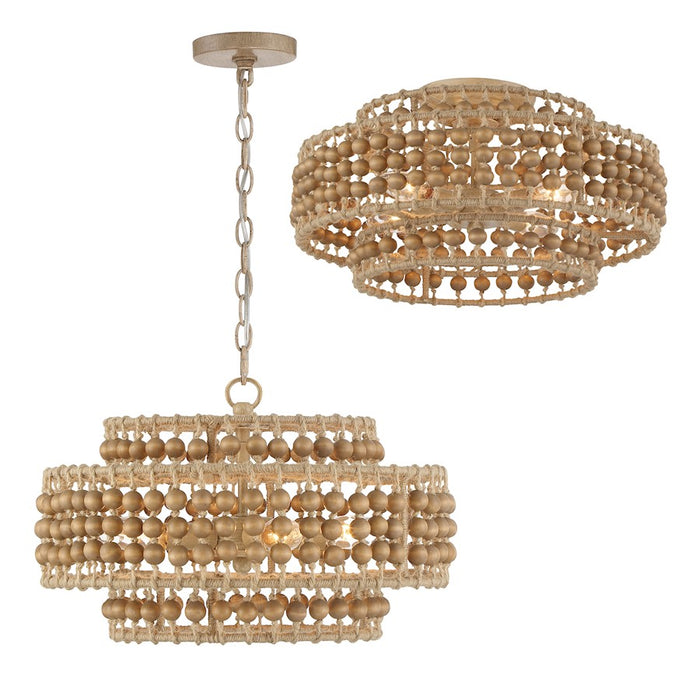 Crystorama Silas 3 Light Chandelier, Burnished Silver