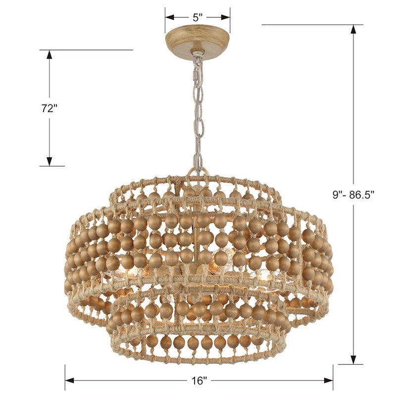 Crystorama Silas 3 Light Chandelier, Burnished Silver