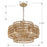 Crystorama Silas 3 Light Chandelier, Burnished Silver