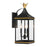 Crystorama Simpson 3Lt 8" Outdoor Sconce, Black/Textured Gold - SIM-801-MK-TG