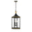 Crystorama Simpson 3 Light Outdoor Pendant, Black/Textured Gold - SIM-805-MK-TG
