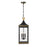 Crystorama Simpson 3 Light Outdoor Pendant, Black/Textured Gold