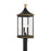 Crystorama Simpson 3 Light Outdoor Post, Black/Textured Gold - SIM-809-MK-TG