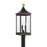 Crystorama Simpson 3 Light Outdoor Post, Black/Textured Gold