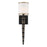 Crystorama Sloane 1 Light Wall Sconce, Gold/ Black Forged