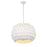 Crystorama Talia 5 Light 20.5" Chandelier, Matte White/White - TAL-9404-MT