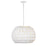 Crystorama Talia 5 Light 20.5" Chandelier, Matte White/White