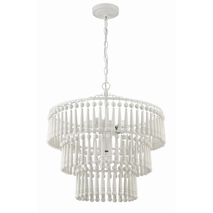 Crystorama Tiana Pendant, Matte White