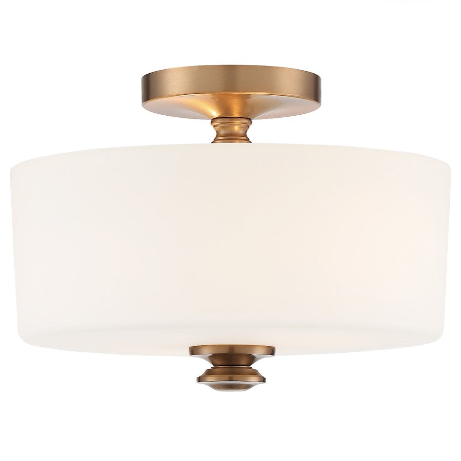 Crystorama Travis 9.25" 2 Light Ceiling Mount