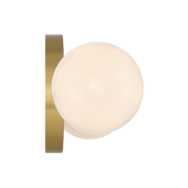 Crystorama Terrell 2 Light 17.75" Bathroom Vanity, Luxe Gold/White