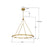 Crystorama Terrell 8 Light 29.5" Chandelier, Luxe Gold/White