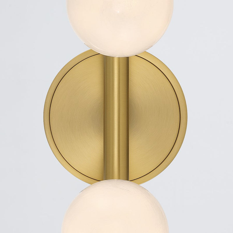Crystorama Terrell 4 Light 24" Bathroom Vanity, Luxe Gold/White