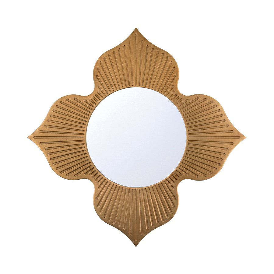 Crystorama Tullos 48" Mirror, Burnished Brass